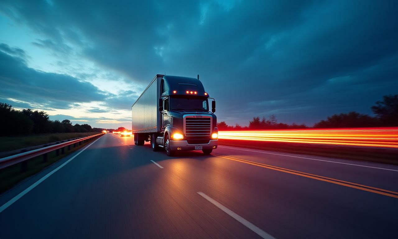 Secure cargo transportation at dusk