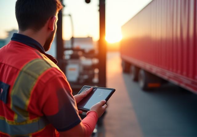 Logistics transit flow diagram and workflow